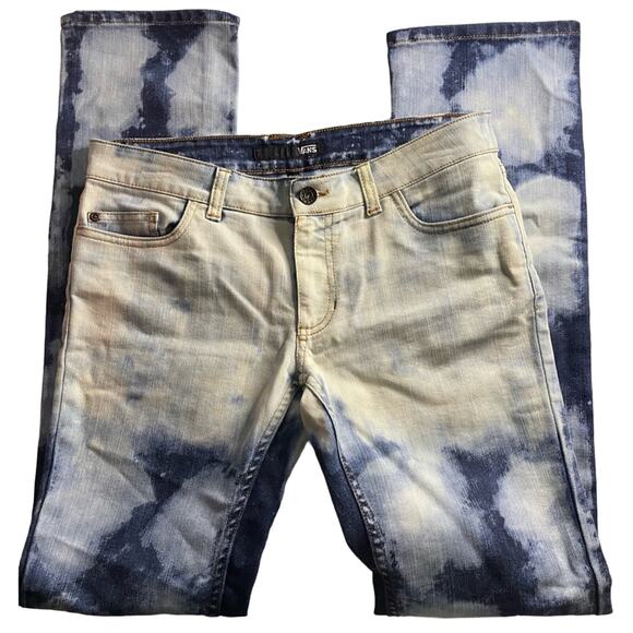 VANS Bleached Five Pocket Straight Leg Mid-Rise Jeans size 7 - Picture 5 of 5